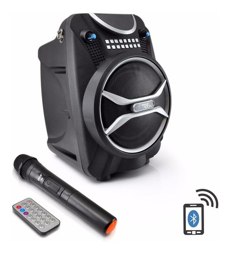 Pyle Parlantes Bluetooth Pwmab210bk Recargable Microfono