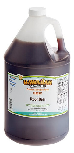 Jarabe Raspados Hawaiian Shave 1 Gal Sabor Root Beer