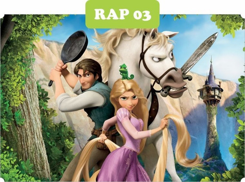 Adesivo Parede Princesas Enrolados Rapunzel 6,5m²
