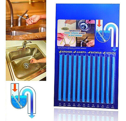 Imagem 3 de 6 de Sani Stick Desentupidor De Esgoto Limpeza Pia Ralo