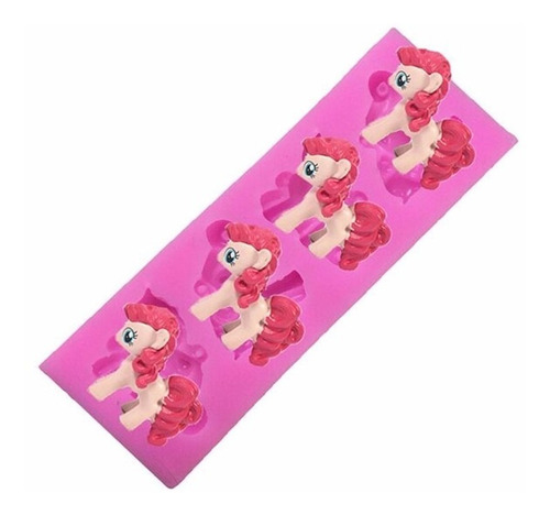 Molde Silicona Pony Fondant Porcelana Fria 