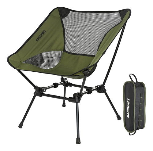 Marchway Silla De Camping Plegable Ultraligera, Compacta Por