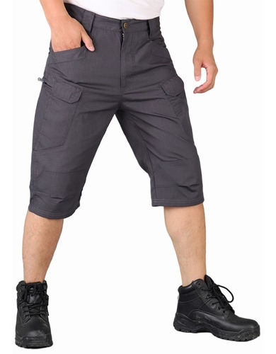 Pantalones Cortos Cargo Tácticos Estilo Militar Para Hombre