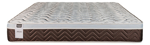 Conjunto Colchon Y Sommier Springwall Jackie 160x200x25 Gris Y Marron