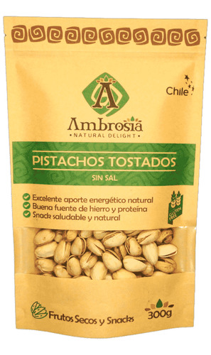 Ambrosia Pistachos Tostados Sin Sal Y Sin Gluten 300 G