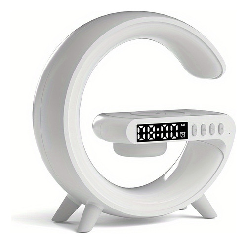 Bocina Bluetooth Mini Cargador Inalámbrico Lámpara Reloj