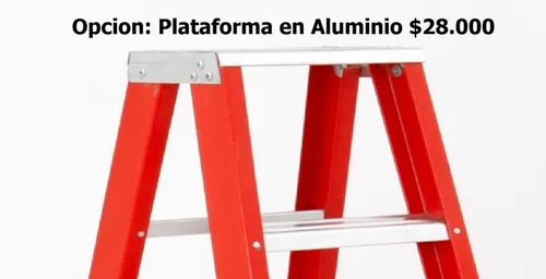 Escalera Fibra Vidrio Tijera 3 Pasos / 0.9 Mts 136 Kg