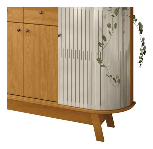 Madetec Móveis Buffet Aparador Monaco 81,5 x 183 x 38 cm Cinamomo Off white