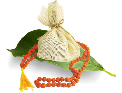 Hari Om Bhandar Divine Rudraksha Mala - Las Cuentas De 6 Mm 