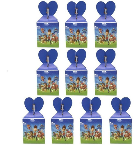 Set Cumpleaños Cotillon Paw Patrol, Para 10 Niños