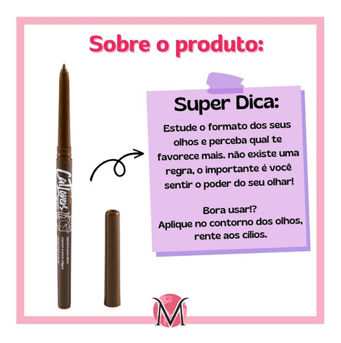Lápiz de ojos Vizzela Cat Lovers, marrón, 0,24 g, efecto mate
