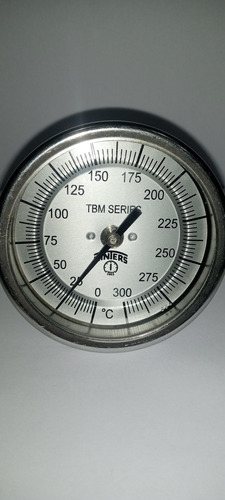 Termómetro 0-300c° Dial 3  Rosca 1/2 Npt Bulbo 5  