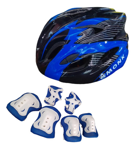 Set Casco Infantil, Par Coderas, Rodilleras, Muñequeras.