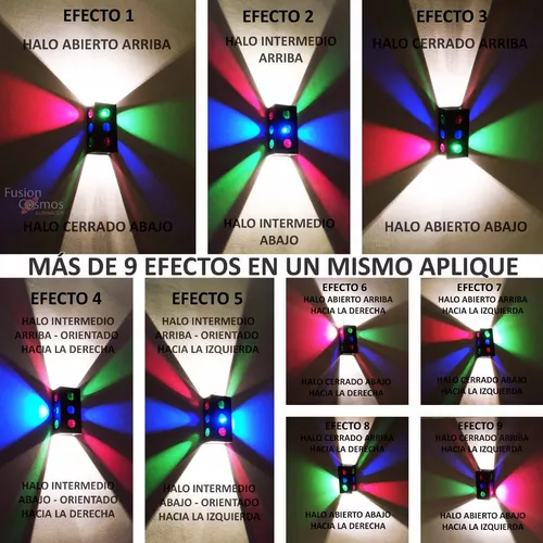 Luces Dj Iluminacion Luz Fiesta 9 Efectos Resto Bar Pack X2