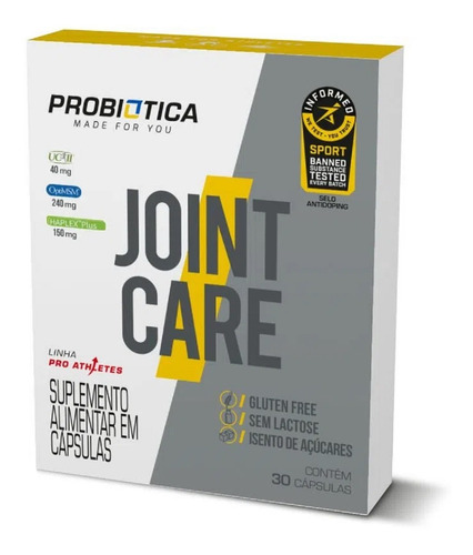 Joint Care 30caps Probiótica Pro Athletes 150mg Haplex Plus