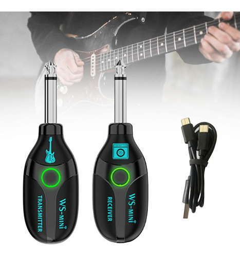 2x Transmissores E Receptores Sem Fio Para Guitarra,