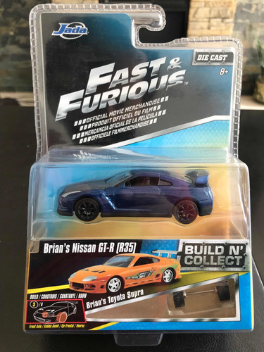 Jada Fast & Furious, Brians Nissan Gt-r (r35) , Escala 1:55