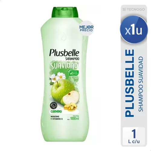 Shampoo Plusbelle Suavidad Manzana Verde- Mejor Precio