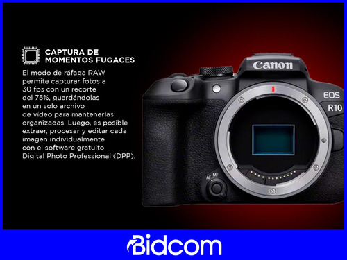 Cámara Fotográfica Canon Eos R10 Kit 18-45 Digic X De Fotos
