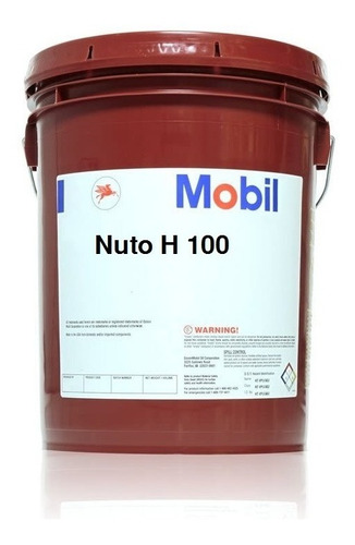 Aceite Hidráulico Mobil Nuto H 100 Balde 19 Litros