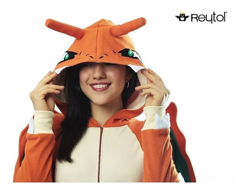 Imagen 2 de 6 de Kigurumi Pijama Charizard Adulto Y Niños - Envío Incluido