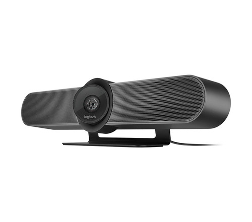 Imagen 2 de 5 de Cámara web Logitech MeetUp 4K 30FPS color negro