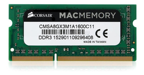 Imagen 7 de 8 de Memoria Sodimm Ddr3l Corsair 8gb 1600mhz Mac