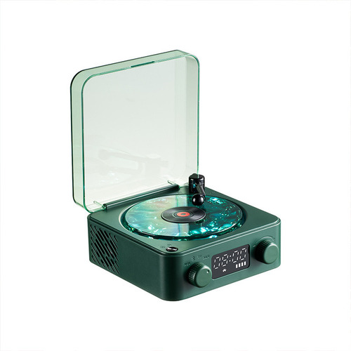 . Altavoz Retro De Vinilo Con Reproductor De Discos Waves