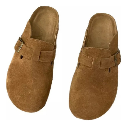 Zapatos Birkenstock De Piel De Vaca Para Mujer, Suela Gruesa