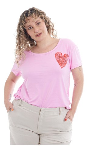 Remera Talle Grande Plus Size Con Estampa