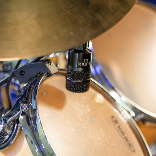 Pacote de microfone de bateria Audix Dp7 de 7 peças, cor preta