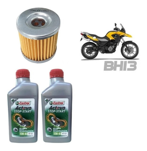 Kit Troca Óleo Dafra Next 250 Castrol 10w40 Extreme Ffc053