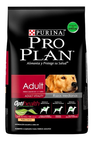 Pro Plan Adulto Raza Mediana 7.5 Kg Optihealth- Envío Gratis - Nuevo Original Sellado