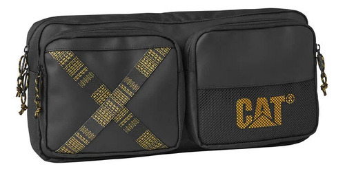 Bandolera Caterpillar Cat The Sixty Xl Sling Bag Color Negro (black) Color De La Correa De Hombro Negro Diseño De La Tela Liso