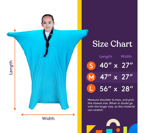 Sensory Body Sock Special Supplies, Envoltura Corporal Compl