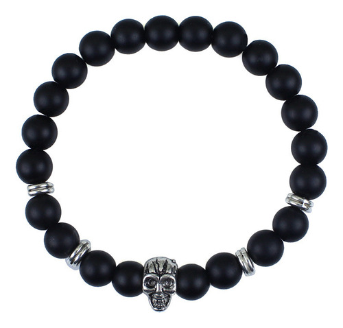 Pulsera De Abalorios Para Hombre Bead Stone Skull