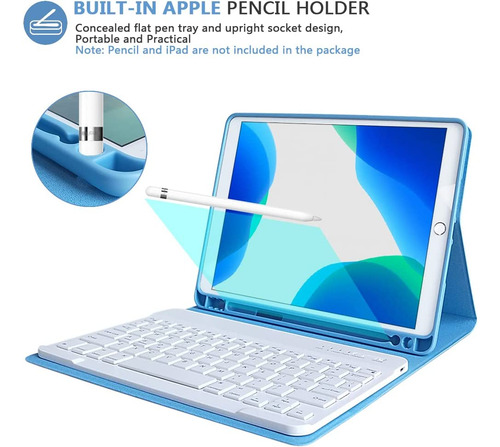 Funda Con Teclado Para iPad 10.2 / Pro 10.5 / Air 3 Kbcase
