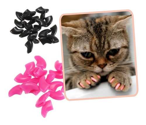 ¡ Protector De Uñas T. Xs Para Gatos Azul Nails Caps !!