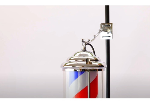 Caramelo Giratorio Para Barbería Con Luz Led Mini