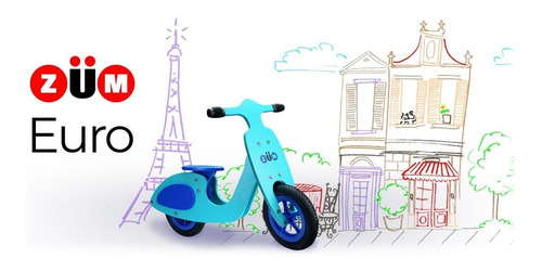Bicicleta De Madera Para Niño Zum Euro Scooter Balance