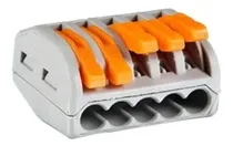 Comprar Conector Empalme Terminal Fast Clip 5 Vias Polos Bornera X10