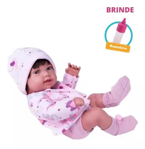 Boneca Bebê Reborn Anny Doll Menina Vinil Macio - Cotiplas