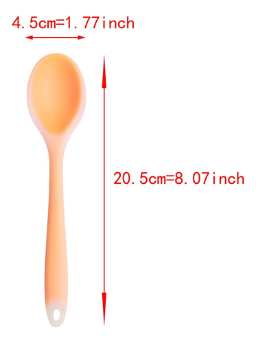 Lilaly 4 Pcs Silicone Cucharas De Silicona, Cucharas De Mezc