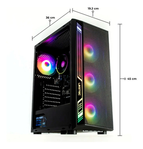 Imagem 5 de 6 de Pc Gamer Barato Intel I5 2400 8gb Ssd 240gb R7 Amd 2gb Ddr5