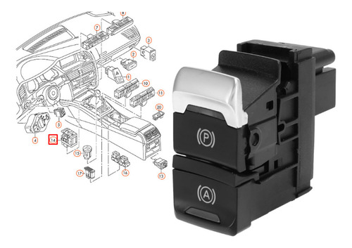 Interruptor Acionamento Freio Audi Q5 2008-2017