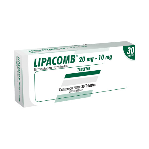 Lipacomb 20mg-10mg X 30 Tabletas