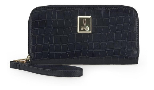 Carteira / Bolsa Clutch Vizzano C/ Alça De Mão 11000.1 Preto Cor Preto croco