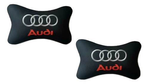 Par (2) Almohadon Cervical Viscoelastico Auto Logo Audi