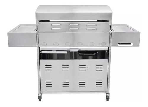 Churrasqueira Inox A Gás Quality Gourmet 6 Queimadores 