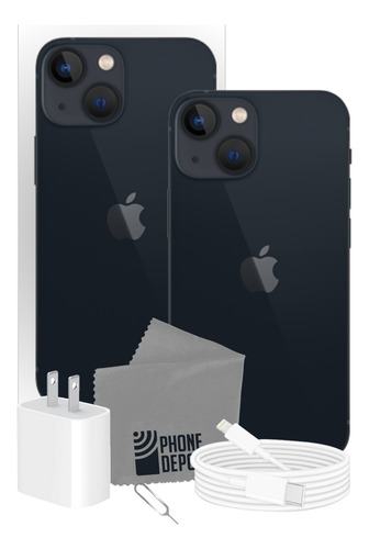 Apple iPhone 13 256 Gb Medianoche Con Caja Original + Protector (Reacondicionado)